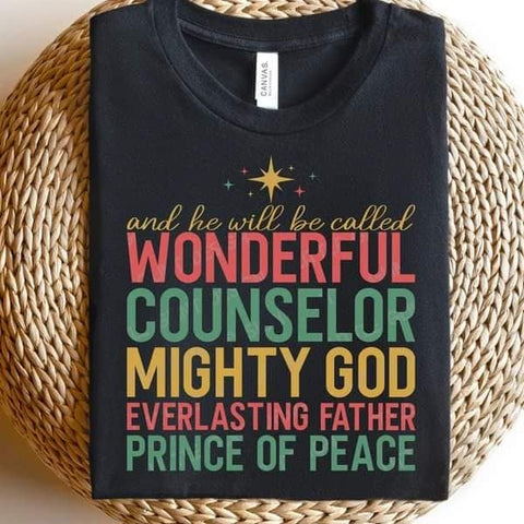 Names of Jesus Christmas Shirt