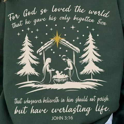 For God So Loved the World Christmas Shirt