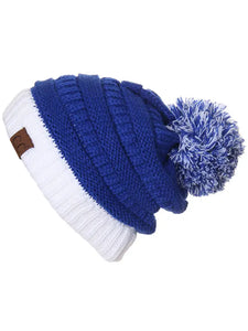 WW- Blue and White Beanie